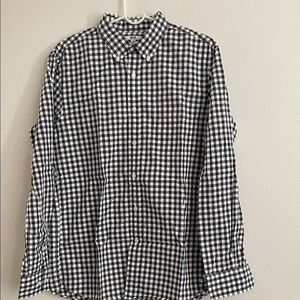 Uniqlo Black and White Gingham Shirt